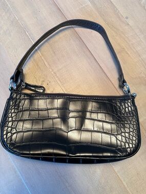 Urban Outfitters Crocodile Mini Embossed Shoulder Baguette Bag